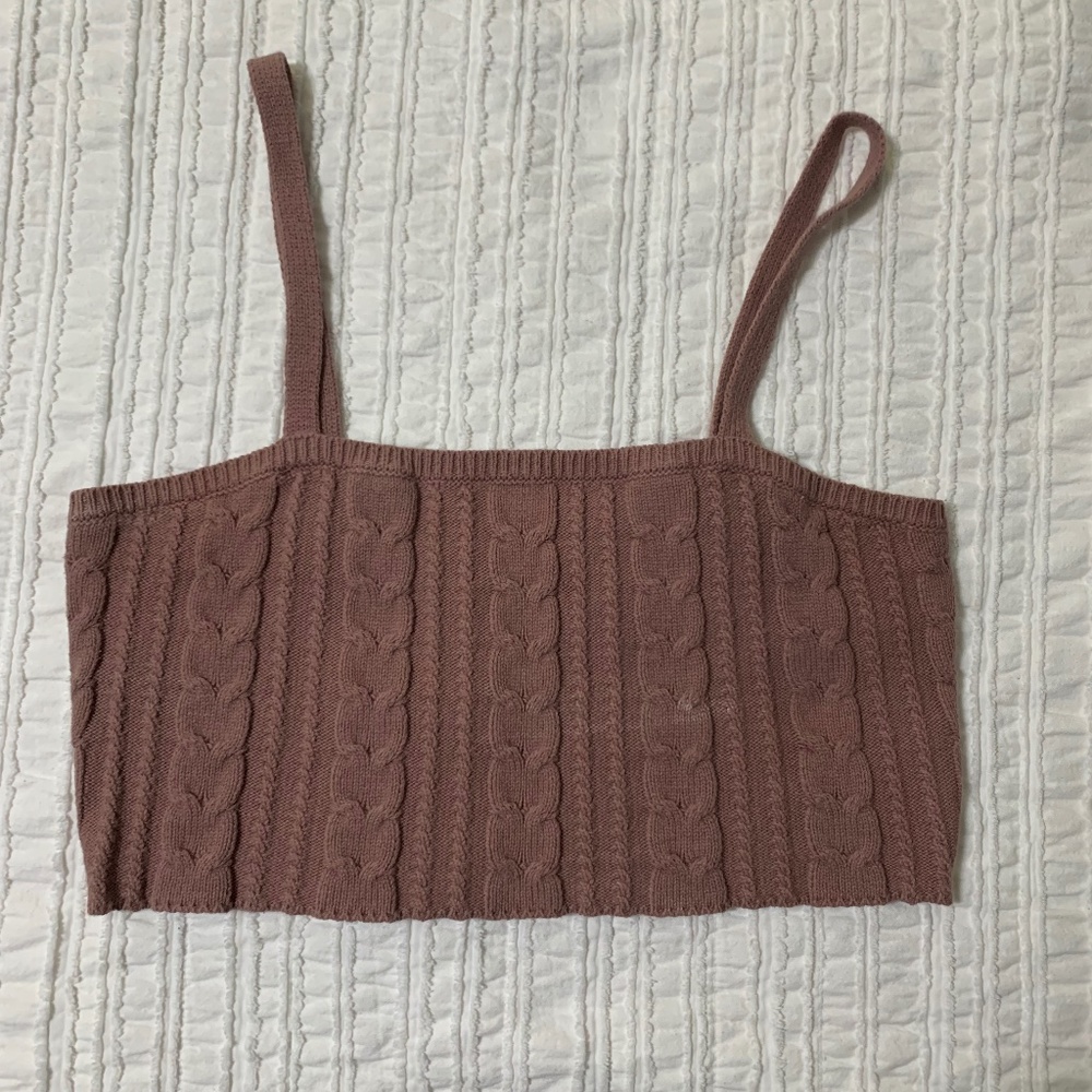 Wild Fable Knitted Crop Tank